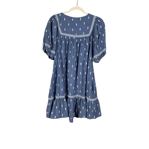 Old Navy Prairie Tiered Dress Large Cottagecore Peasant Country Garden Party - Picture 3 of 6